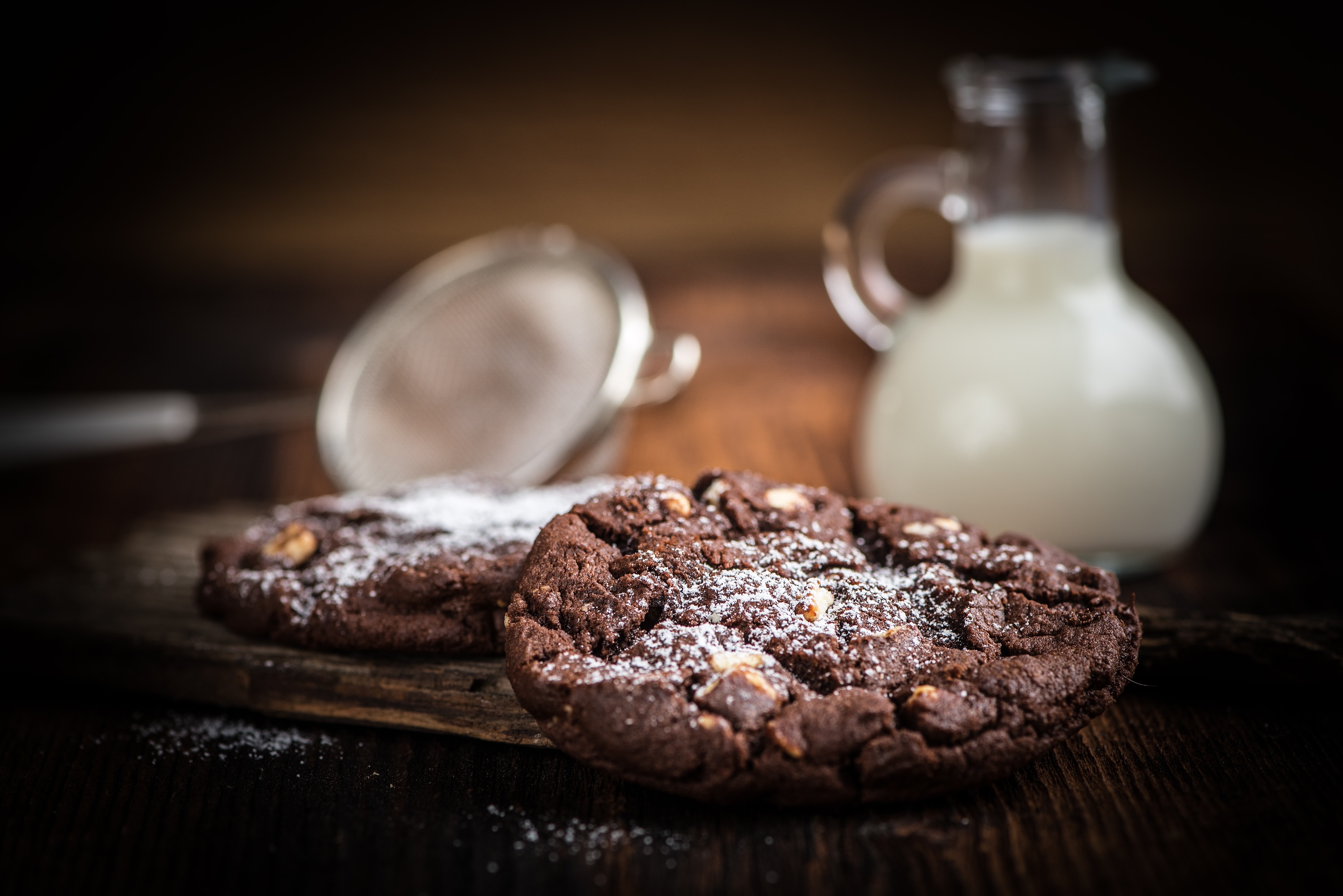 Cookies de chocolate.
